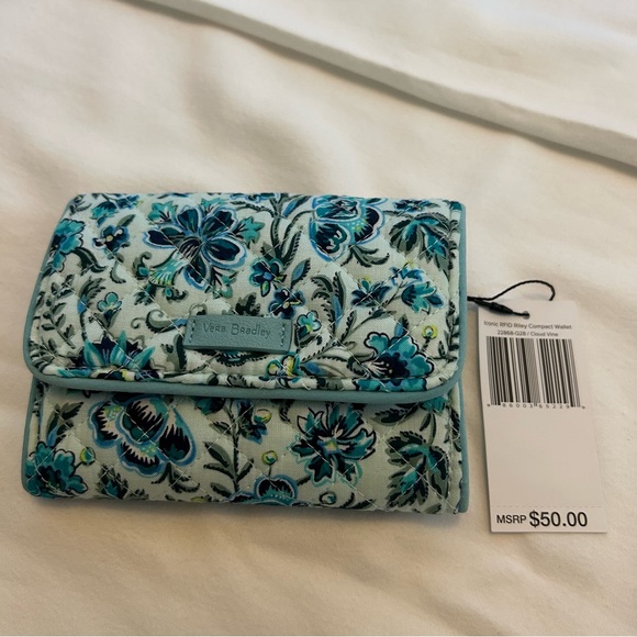 Vera Bradley Triple Zip Hipster Crossbody Bag & Iconic RFID Riley Compact Wallet - Picture 7 of 9